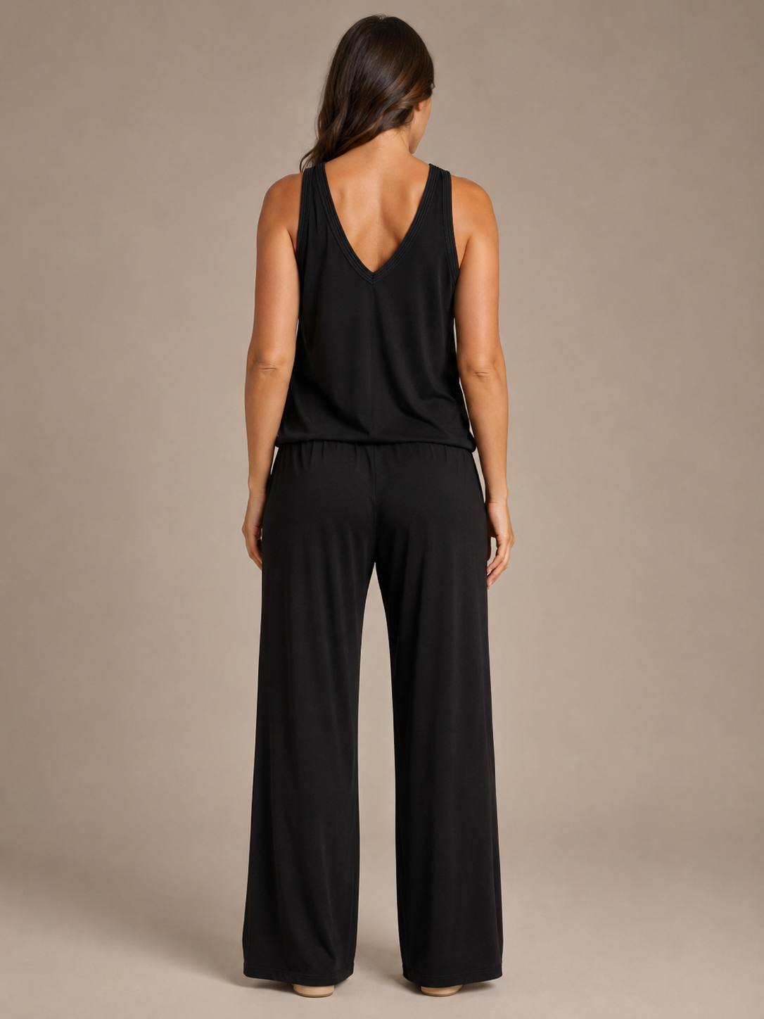 Usola - Dames Tweedelige Set Met V-Halstop En Wijde Broek
