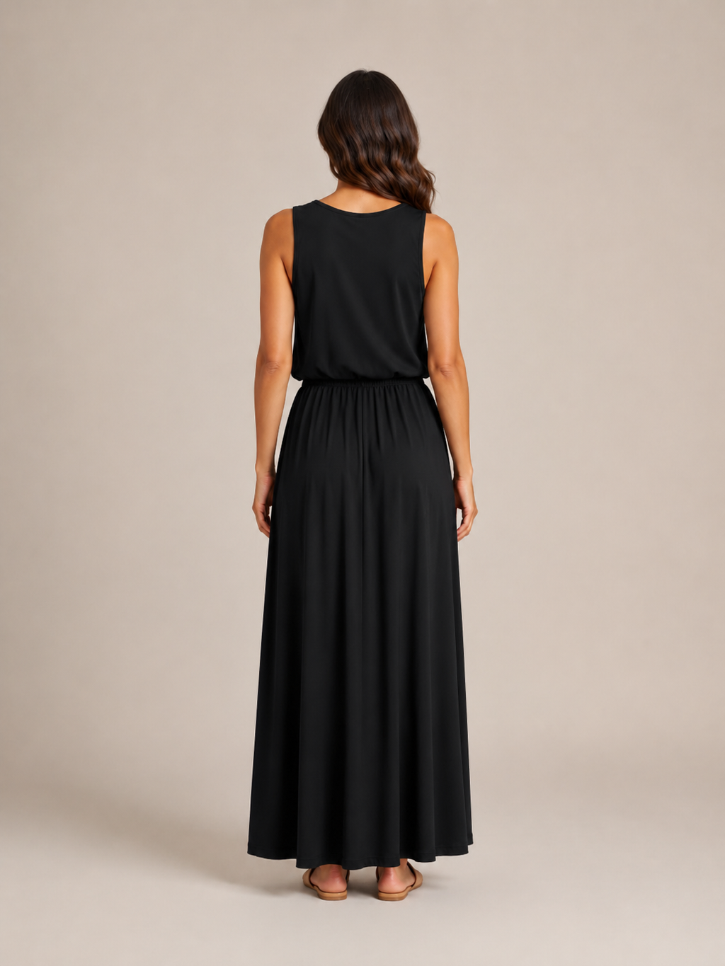 Uleora - Dames Maxi Jurk Met Zijsplitten En Steekzakken