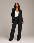 Nadine - Damespak Met Slim Fit Blazer En Rechte Broek