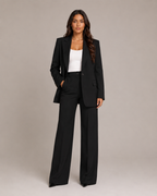 Nadine - Damespak Met Slim Fit Blazer En Rechte Broek