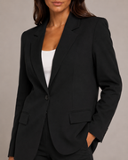 Nadine - Damespak Met Slim Fit Blazer En Rechte Broek