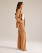 Nadine - Damespak Met Slim Fit Blazer En Rechte Broek