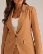 Nadine - Damespak Met Slim Fit Blazer En Rechte Broek
