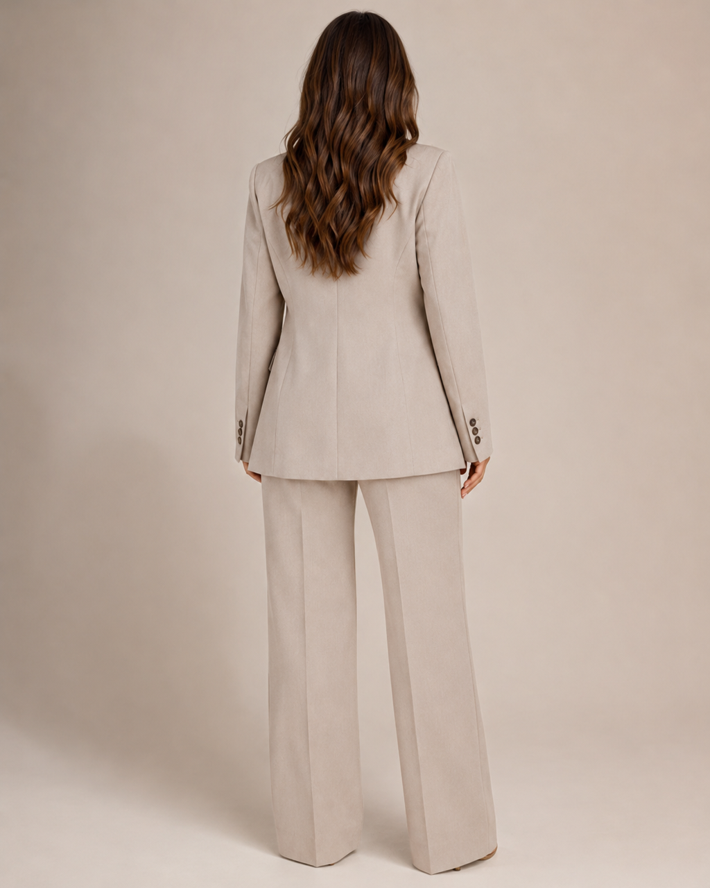 Nadine - Damespak Met Slim Fit Blazer En Rechte Broek