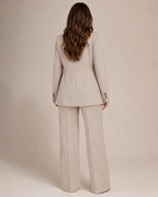 Nadine - Damespak Met Slim Fit Blazer En Rechte Broek
