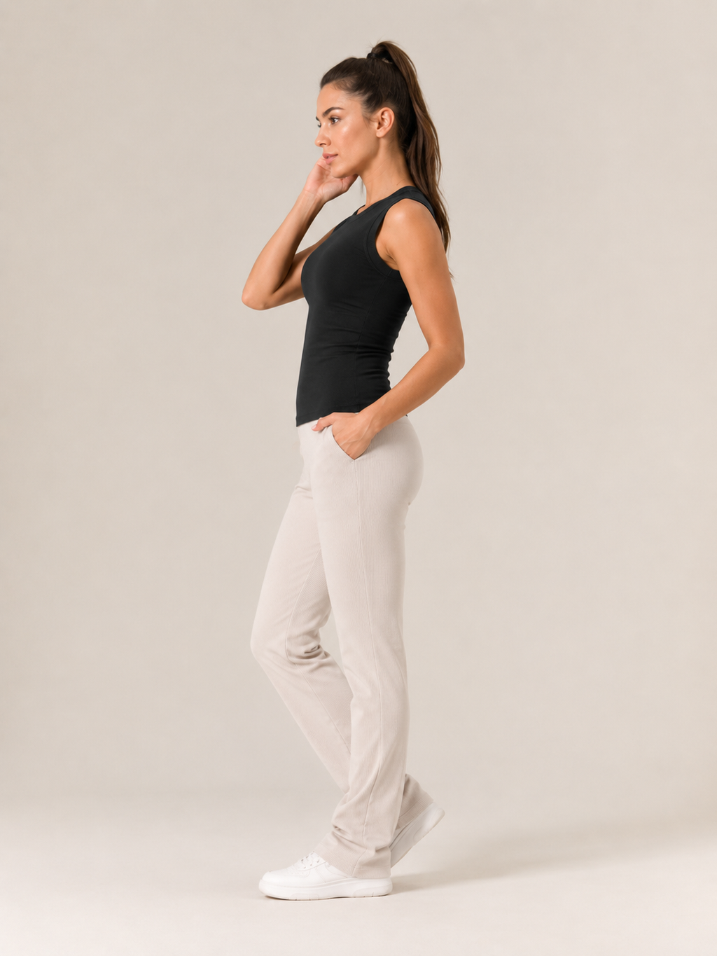 Kelsey - Mouwloze Top Met Ronde Hals