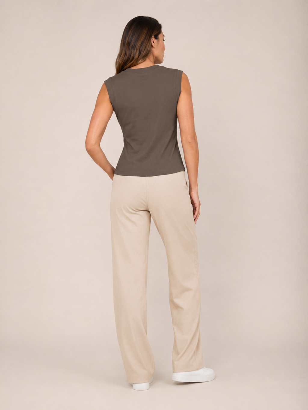 Kelsey - Mouwloze Top Met Ronde Hals