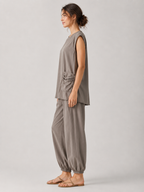 Uchenna - Dames Tweedelige Set Met Asymmetrische Tuniektop En Harembroek