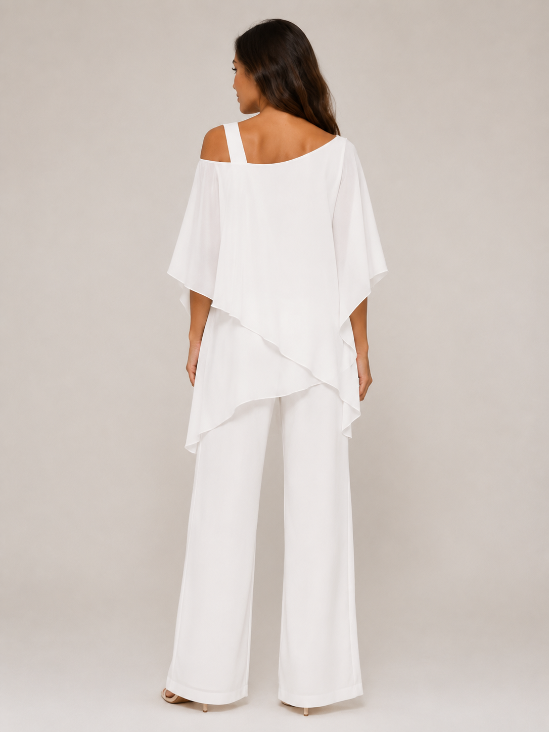 Umeko - Dames Tweedelige Set Met Asymmetrische Top En Rechte Broek
