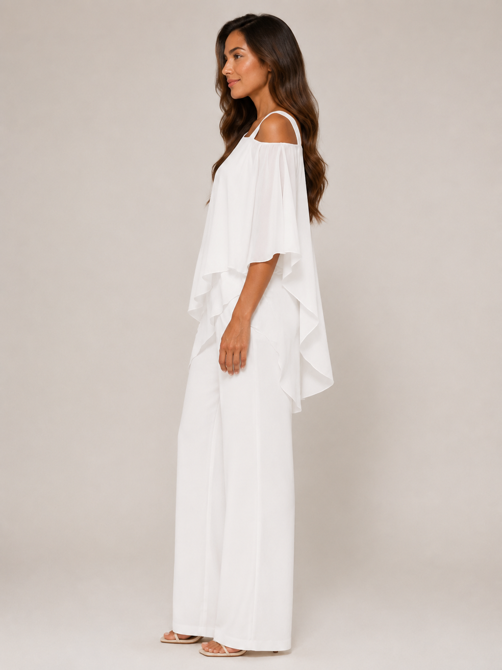 Umeko - Dames Tweedelige Set Met Asymmetrische Top En Rechte Broek