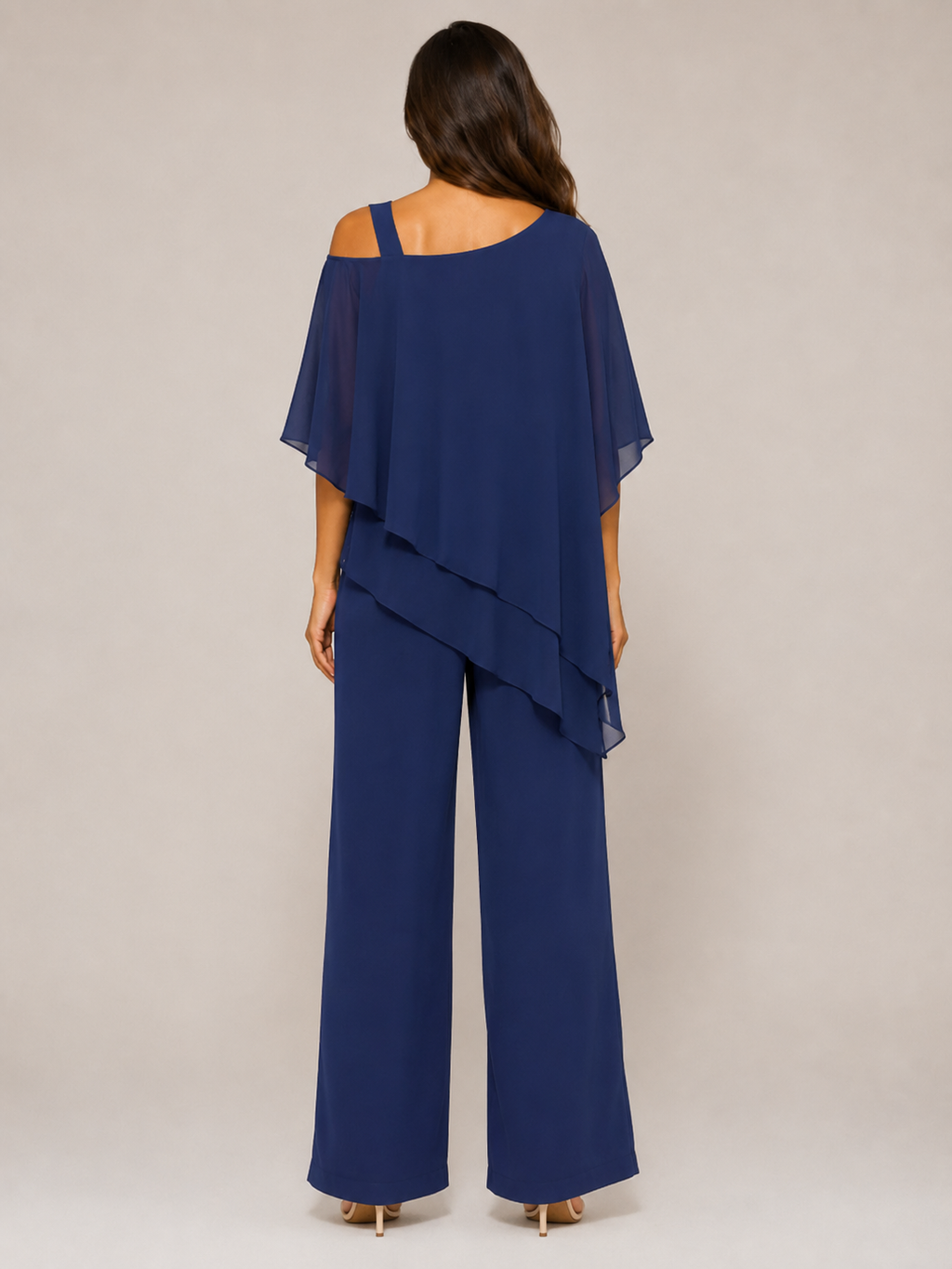Umeko - Dames Tweedelige Set Met Asymmetrische Top En Rechte Broek