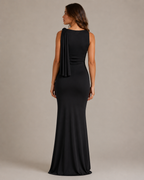Lucinda - Satijnen One-Shoulder Avondjurk Met Strikdetail