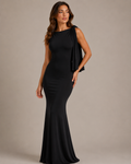 Lucinda - Satijnen One-Shoulder Avondjurk Met Strikdetail