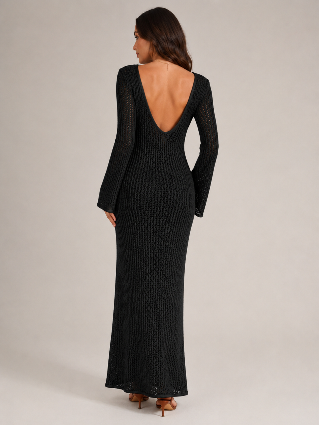 Liora - Dames Gehaakte Maxi Boho Jurk