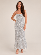 Linde - Dames Maxi Jurk Met Bloemenprint En Spaghettibandjes