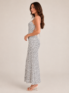 Linde - Dames Maxi Jurk Met Bloemenprint En Spaghettibandjes