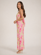 Liselotte - Strapless Bloemen Maxi-jurk