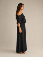Usoa - Tweedelige Dames Set Met One-shoulder Top En Wijde Broek