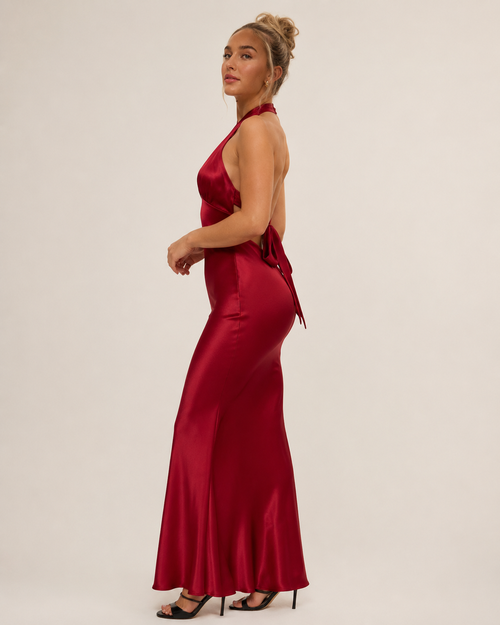 Leontine - Strapless Avondjurk Met Hoge Split