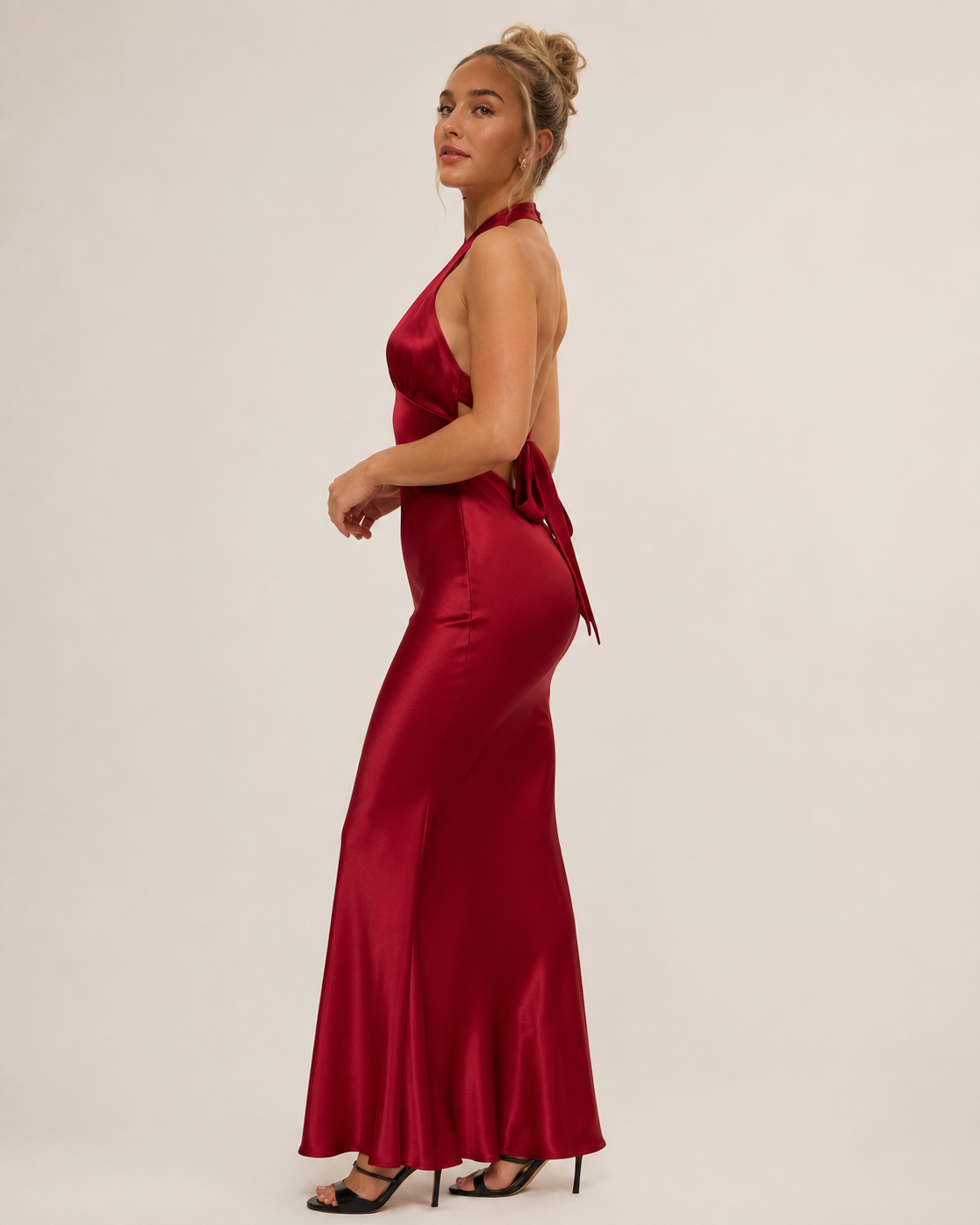 Leontine - Strapless Avondjurk Met Hoge Split