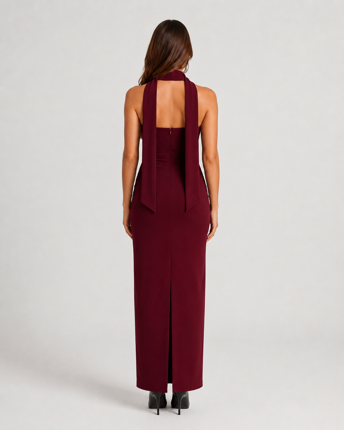 Lorielle - Strapless Avondjurk Met Sjaaldetail