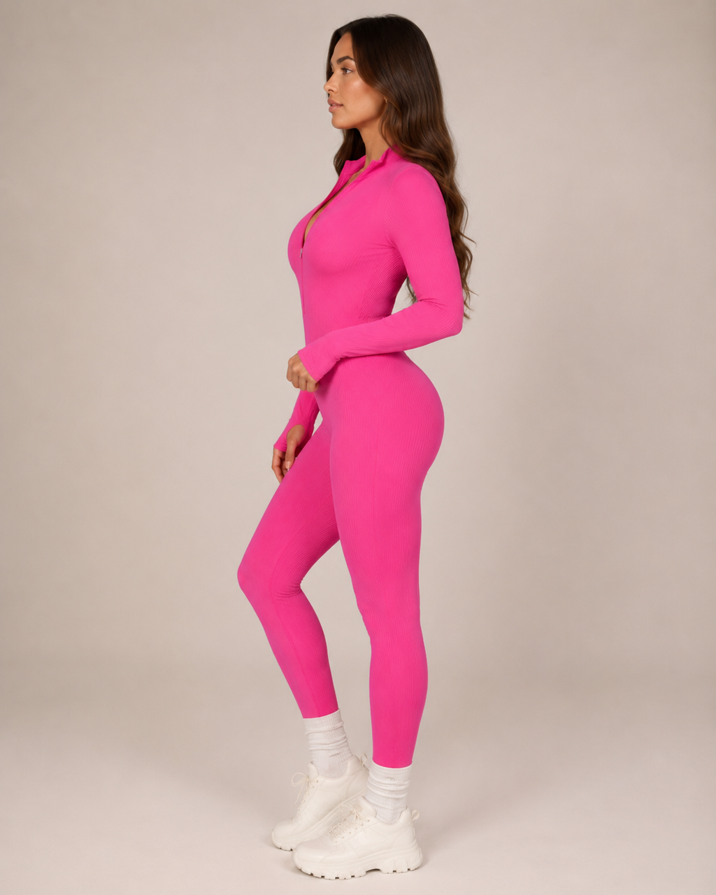 Kalia - Naadloze Sport Jumpsuit Met Rits