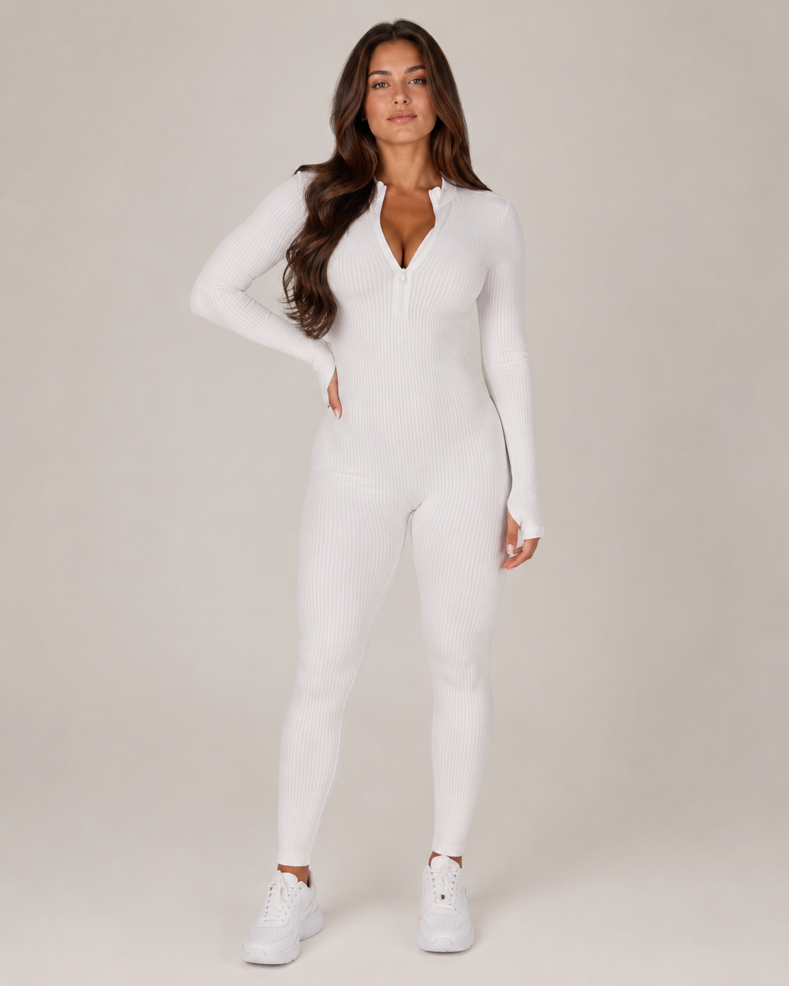 Kalia - Naadloze Sport Jumpsuit Met Rits