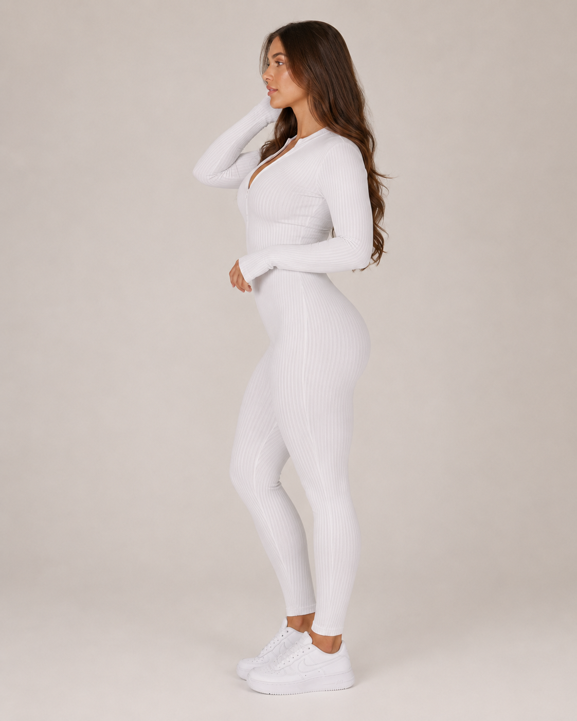 Kalia - Naadloze Sport Jumpsuit Met Rits