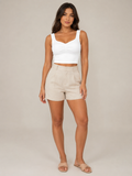 Penelope - Katoenen Slim Fit Dames Tanktop Met Twistdetail