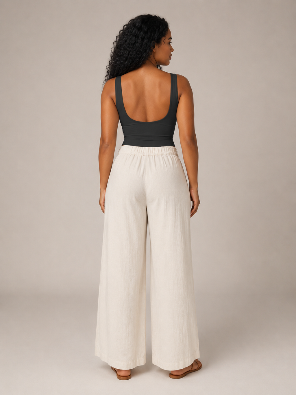 Penelope - Katoenen Slim Fit Dames Tanktop Met Twistdetail