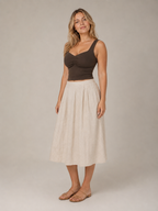 Penelope - Katoenen Slim Fit Dames Tanktop Met Twistdetail