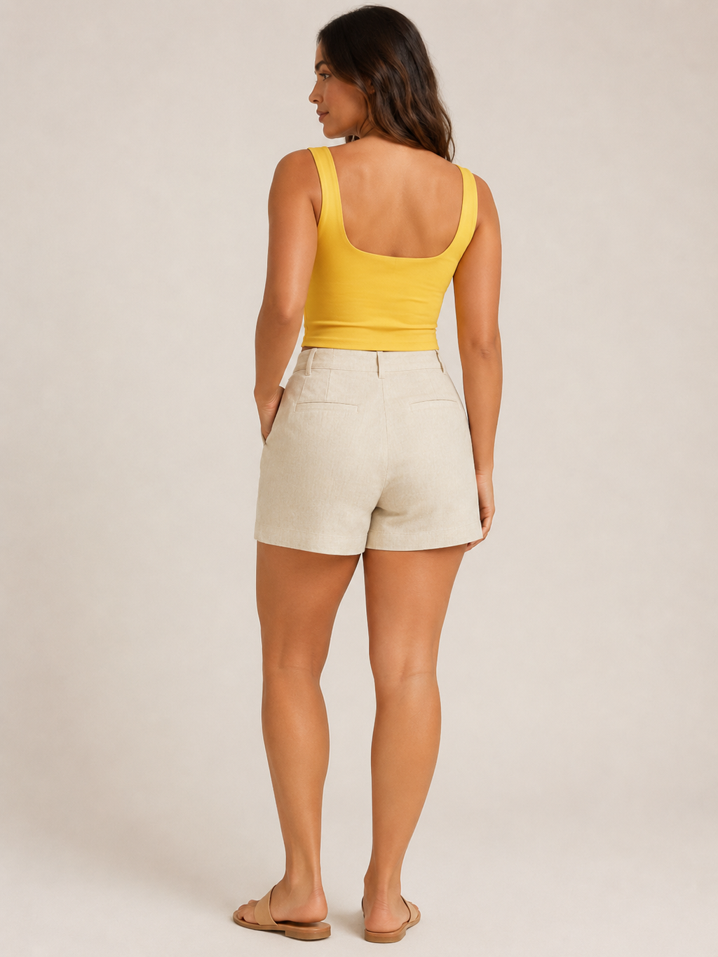 Penelope - Katoenen Slim Fit Dames Tanktop Met Twistdetail