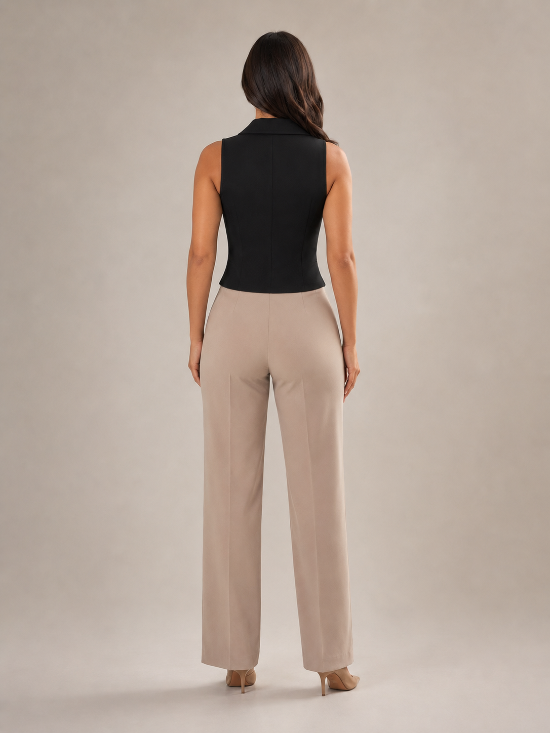 Pascale - Getailleerd Dames Gilet Met Verstelbare Rugband