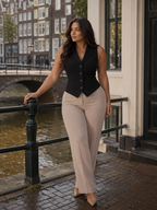 Pascale - Getailleerd Dames Gilet Met Verstelbare Rugband