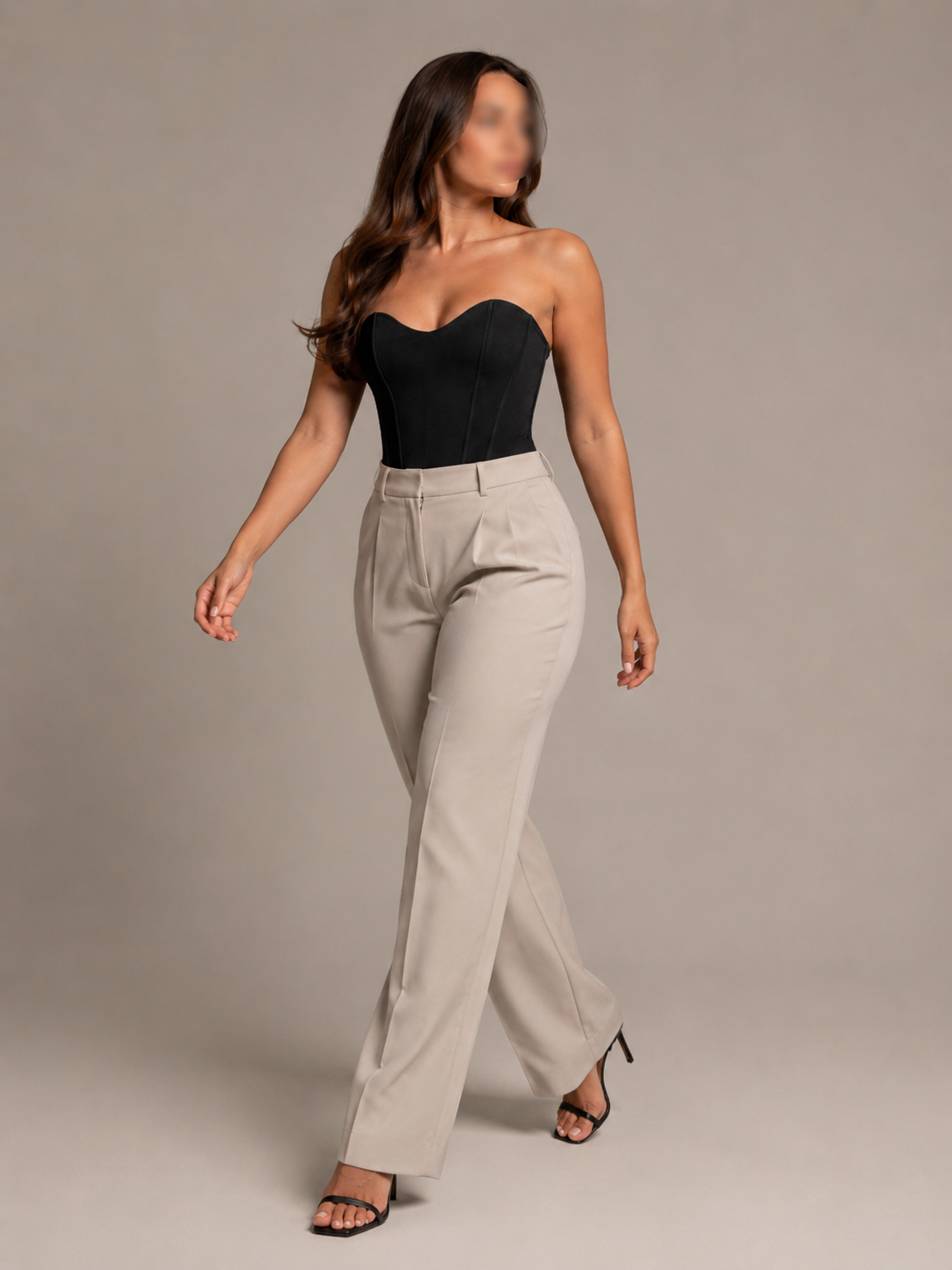 Paola - Strapless Corset Top Met Satijnlook