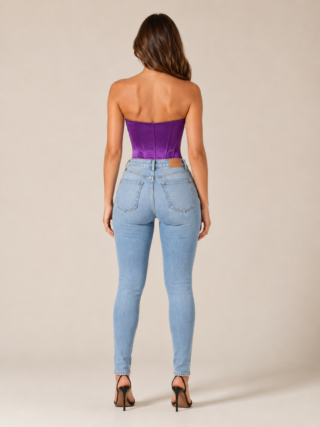 Paola - Strapless Corset Top Met Satijnlook