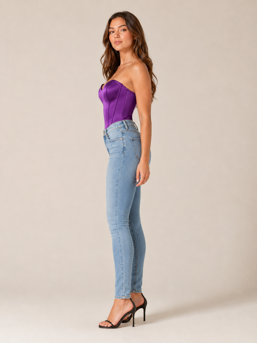 Paola - Strapless Corset Top Met Satijnlook