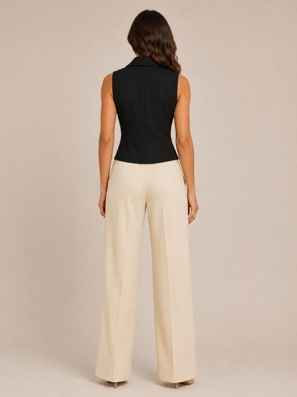 Pascale - Getailleerd Dames Gilet Met Verstelbare Rugband