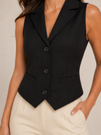 Pascale - Getailleerd Dames Gilet Met Verstelbare Rugband