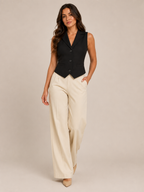 Pascale - Getailleerd Dames Gilet Met Verstelbare Rugband