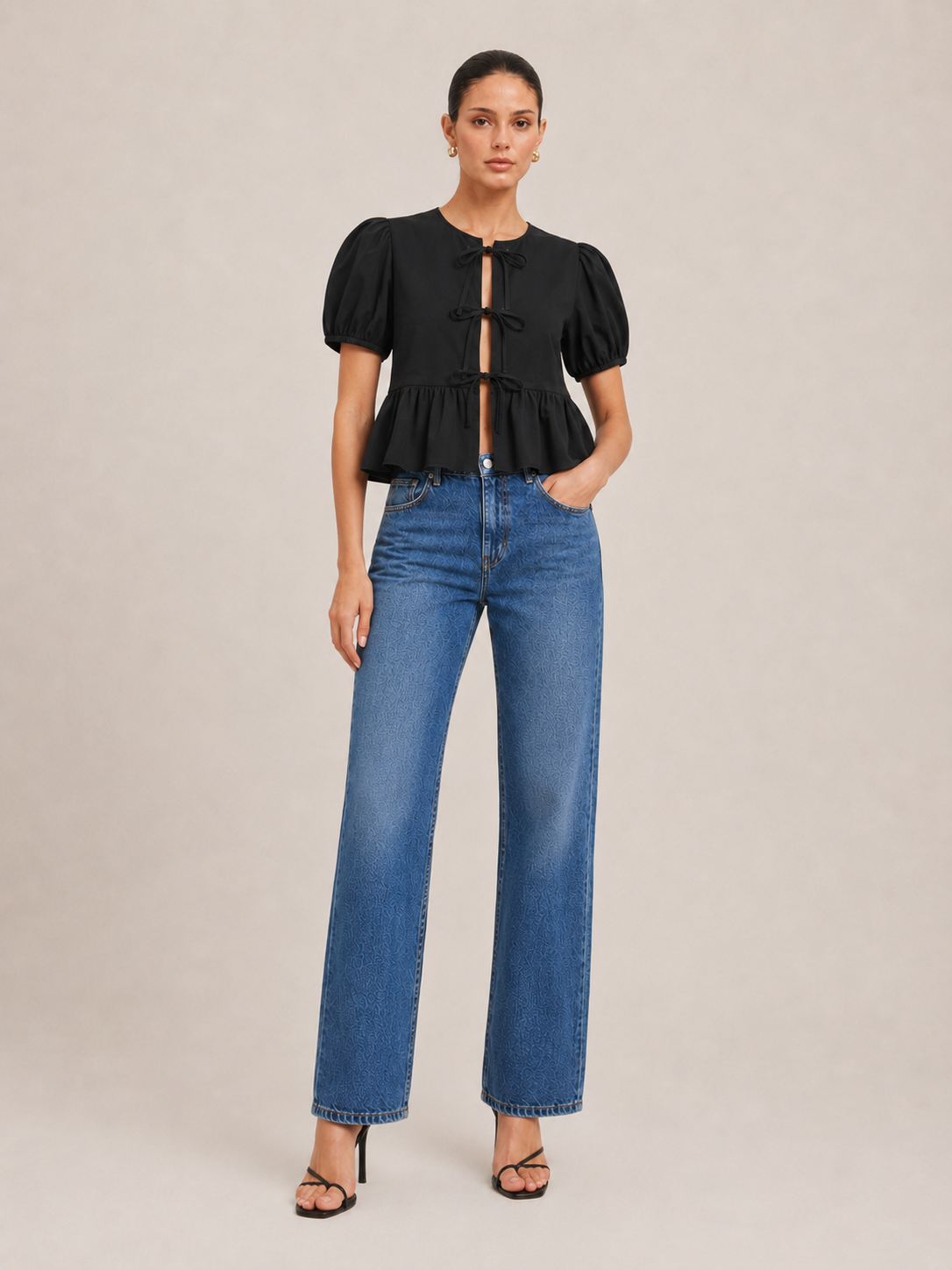 Paulette - Dames Crop Top Met Luipaardprint En Ruches