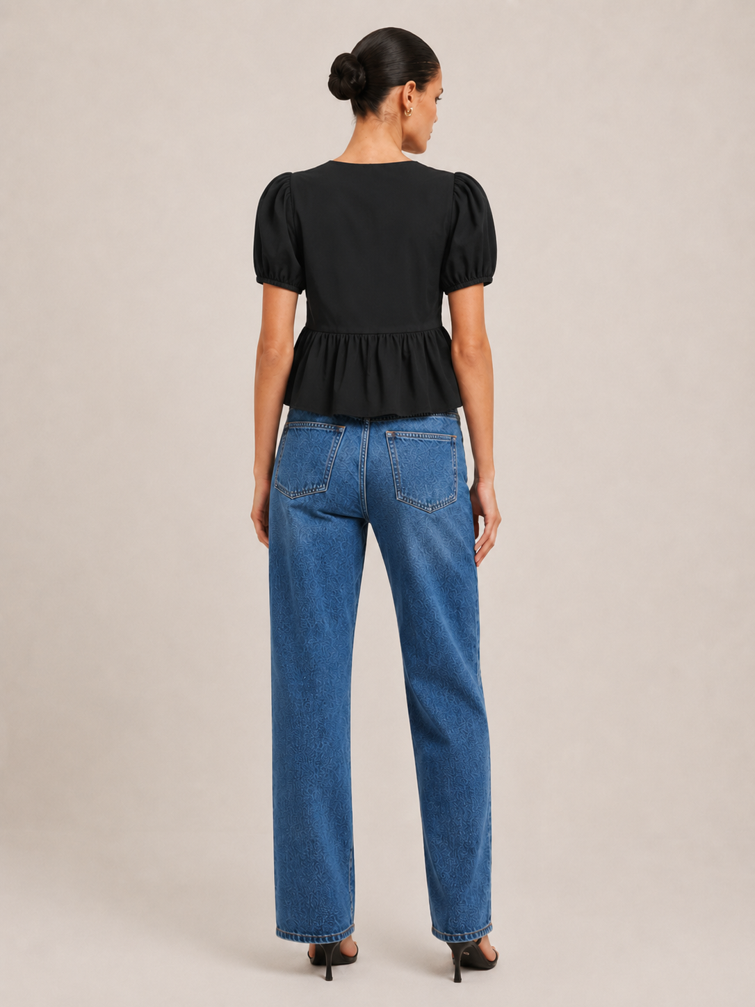 Paulette - Dames Crop Top Met Luipaardprint En Ruches