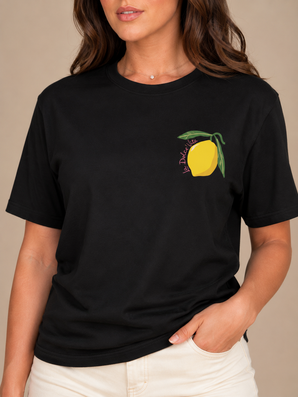 Takje - Dames T-shirt Met Citroenprint