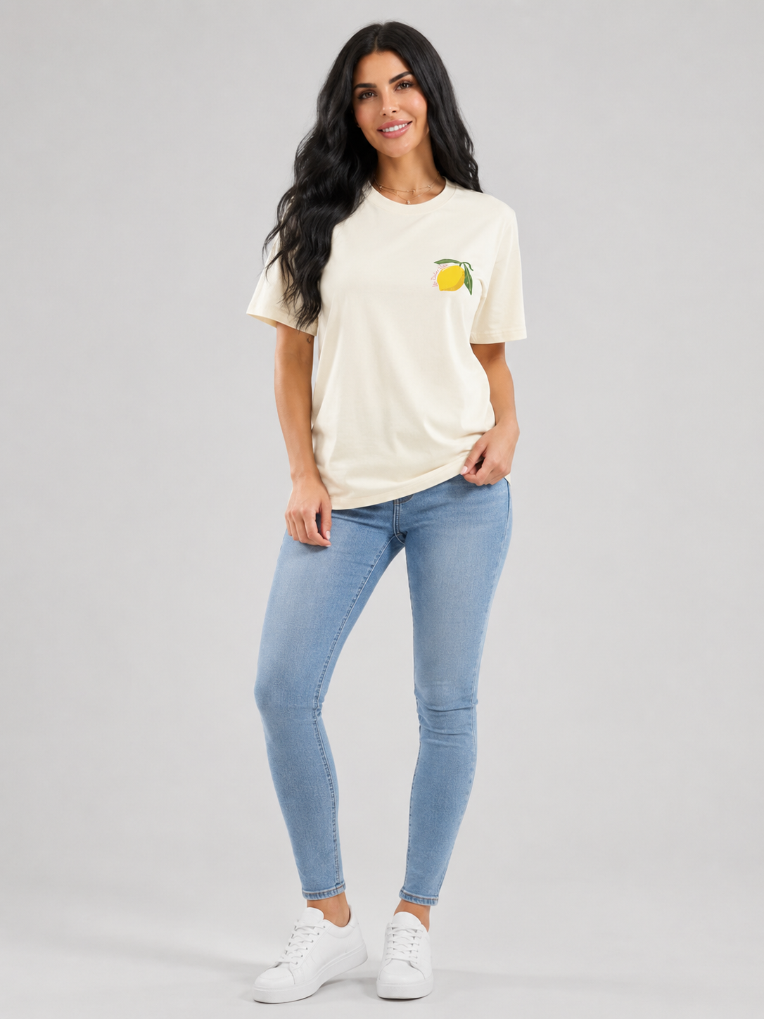 Takje - Dames T-shirt Met Citroenprint
