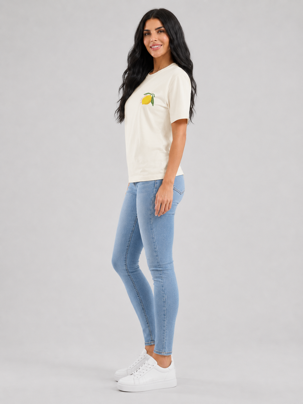 Takje - Dames T-shirt Met Citroenprint