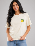 Takje - Dames T-shirt Met Citroenprint