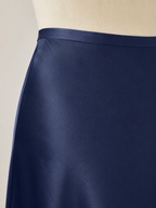 Parisa - Satijnen Dames Midi-rok Met Hoge Taille