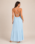 Livia -Dames Maxi-jurk Met Spaghettibandjes