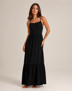 Livia -Dames Maxi-jurk Met Spaghettibandjes