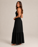 Livia -Dames Maxi-jurk Met Spaghettibandjes